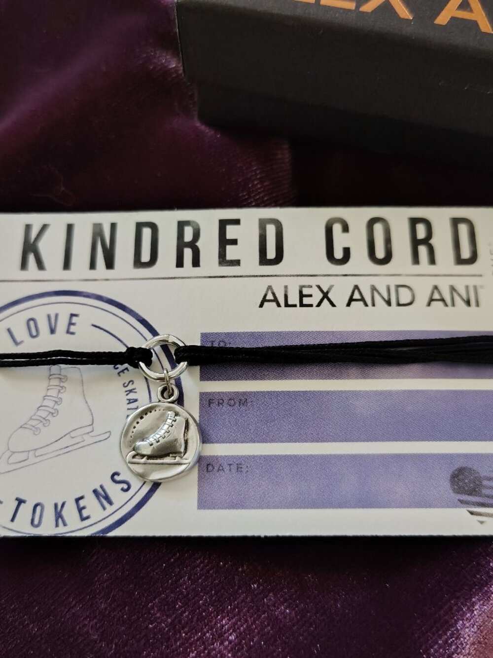 Alex and Ani Kindred Cord Ice Skate Bracelet 794